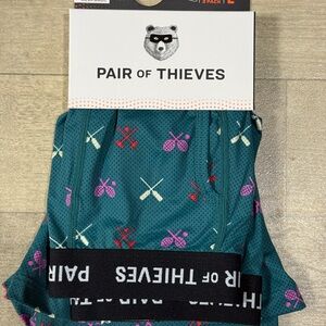 Pair of Thieves Men's SuperFit Mesh Magic Boxer Briefs 2-Pack Sports Print Sz L